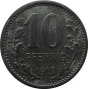 10 Pfennig - Burgsteinfurt, Germany, 1917 reverse image