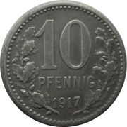 10 Pfennig - Burgsteinfurt, Germany, 1917 reverse image