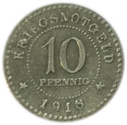 10 Pfennig - Gronau, Germany, 1918 reverse image
