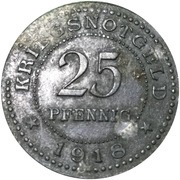25 Pfennig - Gronau, Germany, 1918 reverse image