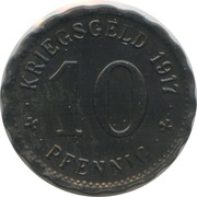 10 Pfennig - Hagen, Germany, 1917 reverse image