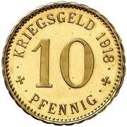 10 Pfennig Pattern, Germany, 1918 reverse image