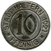 10 Pfennig - Haltern obverse image