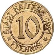 10 Pfennig Pattern obverse image