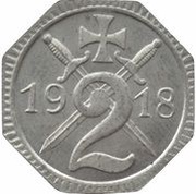 2 Pfennig - Hamm, Germany, 1918 reverse image
