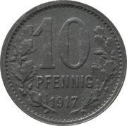 10 Pfennig - Hattingen, Germany, 1917 reverse image