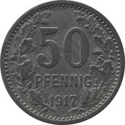 50 Pfennig - Hattingen, Germany, 1917 reverse image