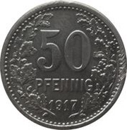 50 Pfennig - Hattingen, Germany, 1917 reverse image