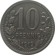 10 Pfennig - Iserlohn, Germany, 1919 reverse image