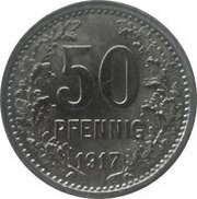 50 Pfennig - Iserlohn, Germany, 1917 reverse image