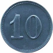 10 Pfennig - Lette Bernh. Cordes, Germany,  reverse image
