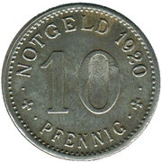 10 Pfennig - Lippstadt, Germany, 1920 reverse image