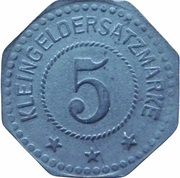 5 Pfennig - Lüdinghausen Maschinenfabrik Pilgrim, Germany,  reverse image
