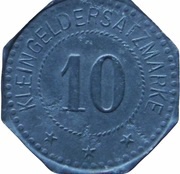10 Pfennig - Lüdinghausen Maschinenfabrik Pilgrim, Germany,  reverse image