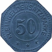 50 Pfennig - Lüdinghausen Maschinenfabrik Pilgrim, Germany,  reverse image