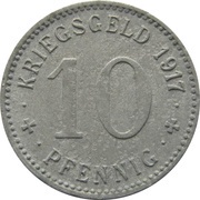 10 Pfennig - Menden, Germany, 1917 reverse image
