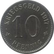 10 Pfennig - Menden, Germany, 1917 reverse image