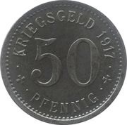 50 Pfennig - Menden, Germany, 1917 reverse image
