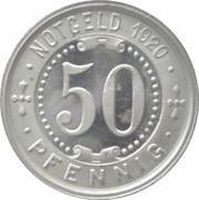 50 Pfennig - Menden, Germany, 1920 reverse image