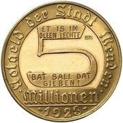 5 Millionen Mark Pattern obverse image