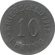 10 Pfennig - Münster in Westfalen, Germany, 1917 reverse image