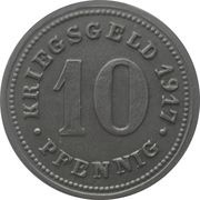10 Pfennig - Neheim, Germany, 1917 reverse image