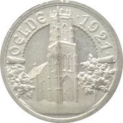 10 Pfennig - Oelde, Germany, 1921 reverse image