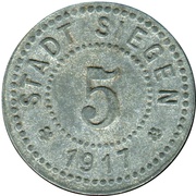 5 Pfennig - Siegen obverse image