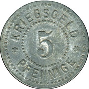 5 Pfennig - Siegen, Germany, 1917 reverse image