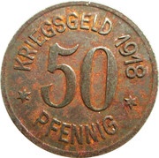50 Pfennig - Siegen, Germany, 1918 reverse image