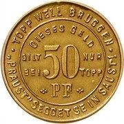 50 Pfennig - Soest C. Topp - Pattern, Germany, 1921 reverse image