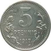 5 Pfennig - Unna, Germany, 1917 reverse image