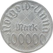 100 000 Mark - Unna obverse image