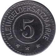 5 Pfennig - Warendorf, Germany, 1918 reverse image