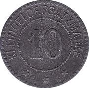 10 Pfennig - Warendorf, Germany, 1918 reverse image
