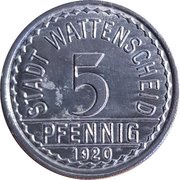 5 Pfennig - Wattenscheid obverse image