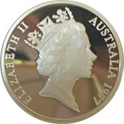 10 Dollars - Elizabeth II 3rd Portrait - Red-tailed Black Cockatoo - Piedfort obverse image