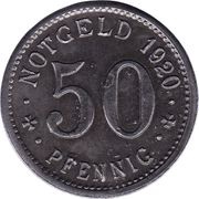50 Pfennig - Wattenscheid, Germany, 1920 reverse image