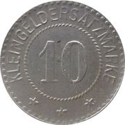 10 Pfennig - Werne a. d. Lippe, Germany, 1918 reverse image