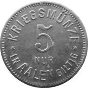 5 Pfennig - Aalen, Germany, 1917 reverse image