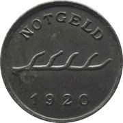 2 Pfennig - Calw, Germany, 1920 reverse image