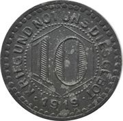 10 Pfennig - Calw, Germany, 1919 reverse image