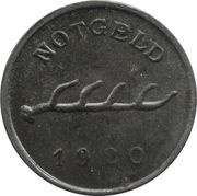 1 Pfennig - Cannstatt, Germany, 1920 reverse image