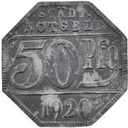50 Pfennig - Crailsheim, Germany, 1920 reverse image