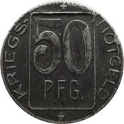 50 Pfennig - Ebingen, Germany, 1918 reverse image