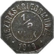 ½ Mark - Ellwangen, Germany, 1918 reverse image