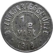 ½ Mark - Ellwangen, Germany, 1918 reverse image