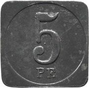 5 Pfennig - Freudenstadt, Germany, 1917 reverse image