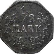 ½ Mark - Freudenstadt, Germany, 1918 reverse image