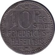 10 Pfennig - Friedrichshafen obverse image